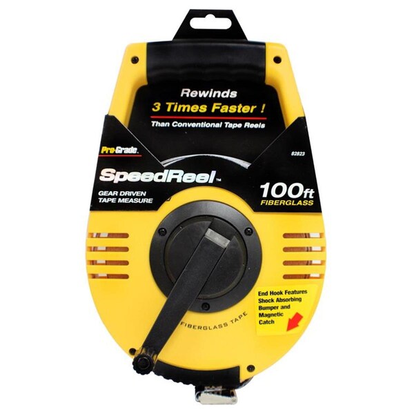 Cromo 100 ft. x 0.5 in. SpeedReel Fiberglass Tape Measure CR3309114 - main